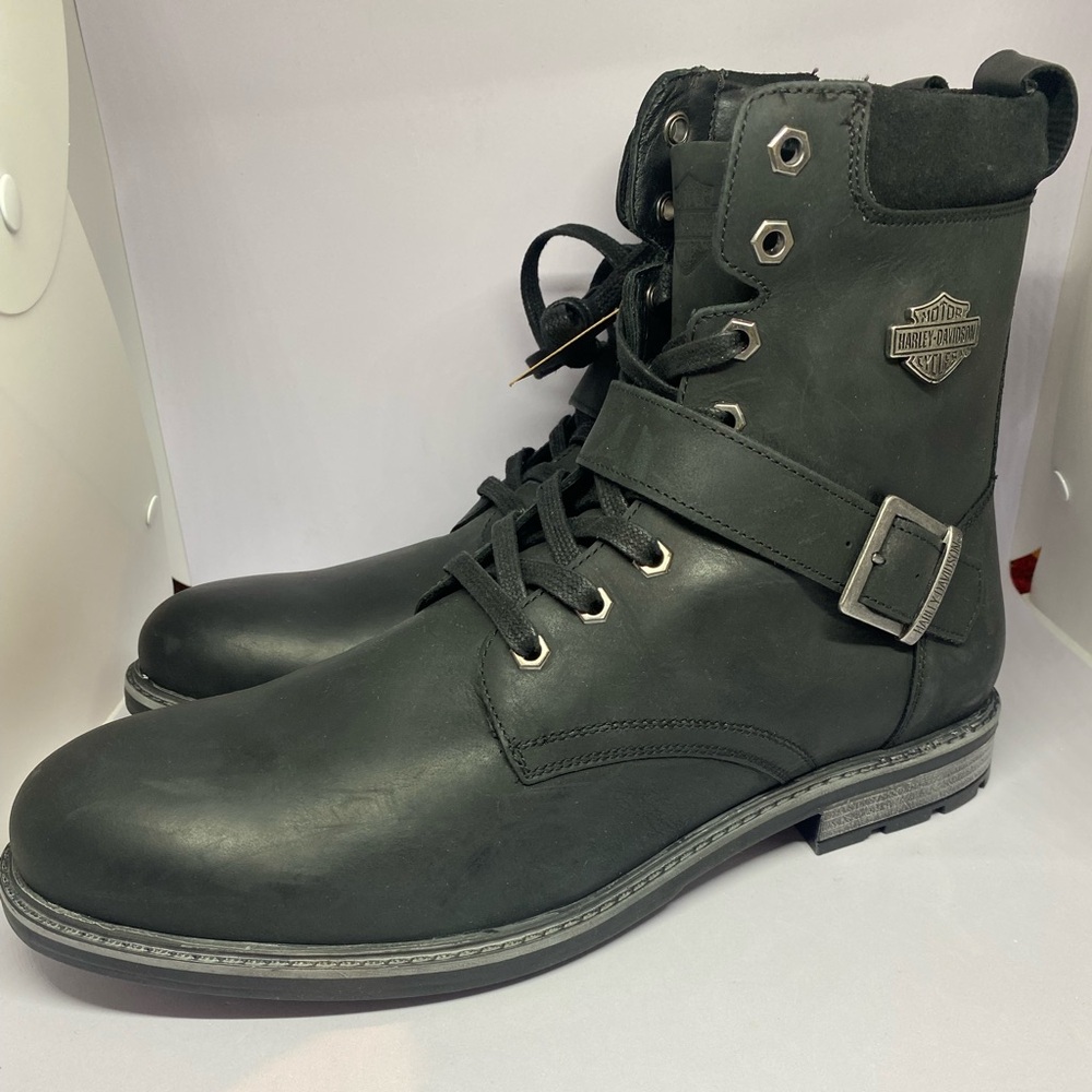 Harley-Davidson Men's Hicklyn Strap 6.75" Motorcycle Boots D96276 Size 12